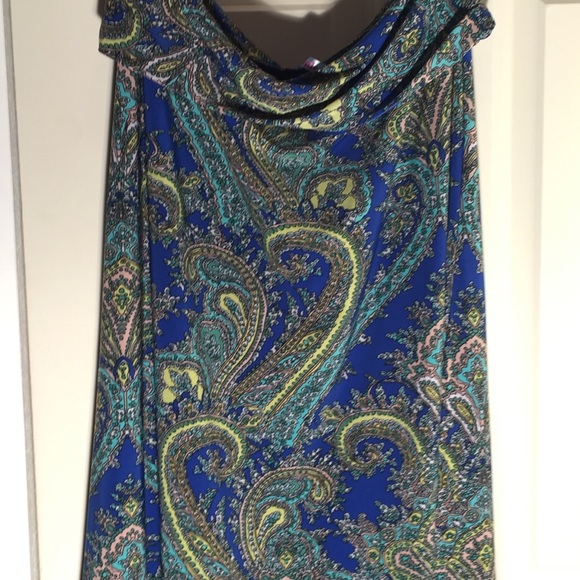 Azules Dresses & Skirts - Paisley maxi with fold over waist